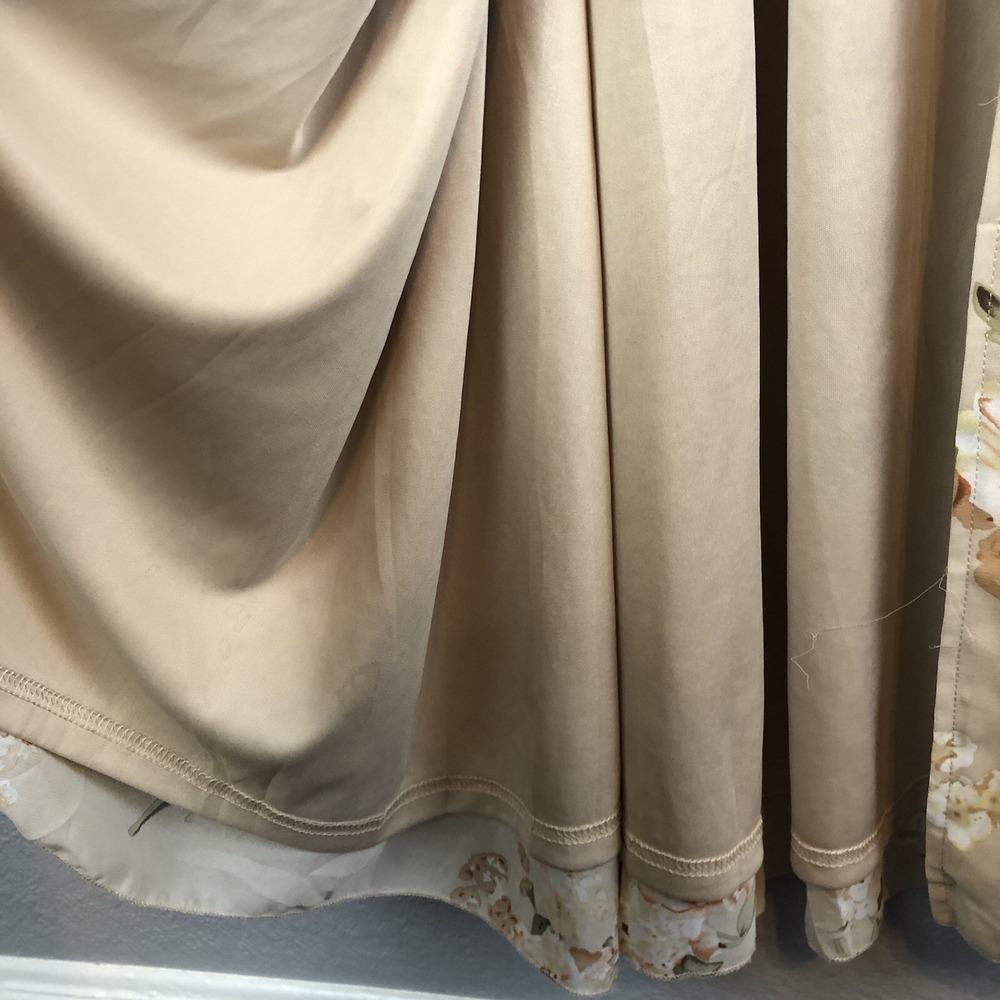 Aakaa Womens Babydoll Maxi Dress‎ Small Floral Smocked Boho Cottagecore Elegant - Picture 5 of 12